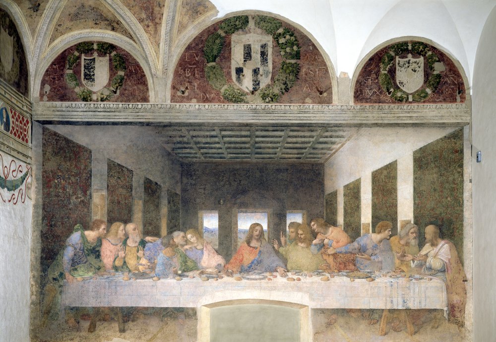 最後の晩餐、1495-97（復元後）